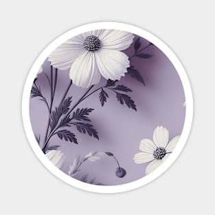 White Flowers Magnet